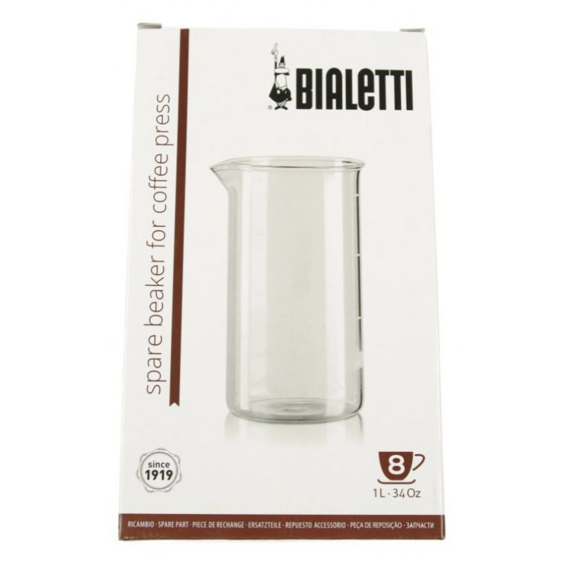 Pot en verre pour cafetière à piston Bialetti 1L